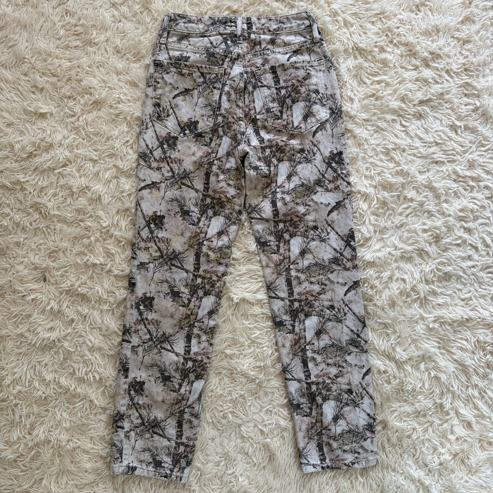 BDG Urban Outfitters Slim Straight Camouflage Forest Print Jeans W25 100% Cotton - Picture 6 of 6